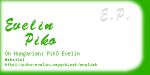evelin piko business card
