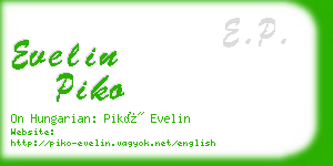 evelin piko business card